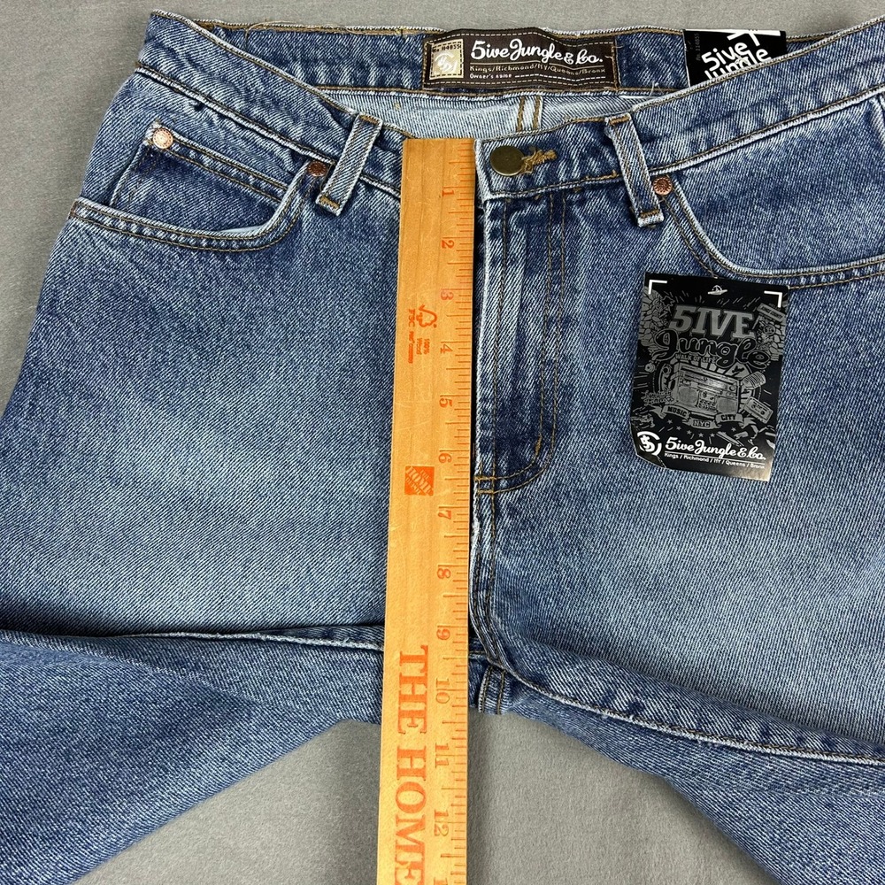 5ive Jungle & Co Denim Shorts Relaxed Fit Mens 30 Blue NWT - Picture 7 of 10